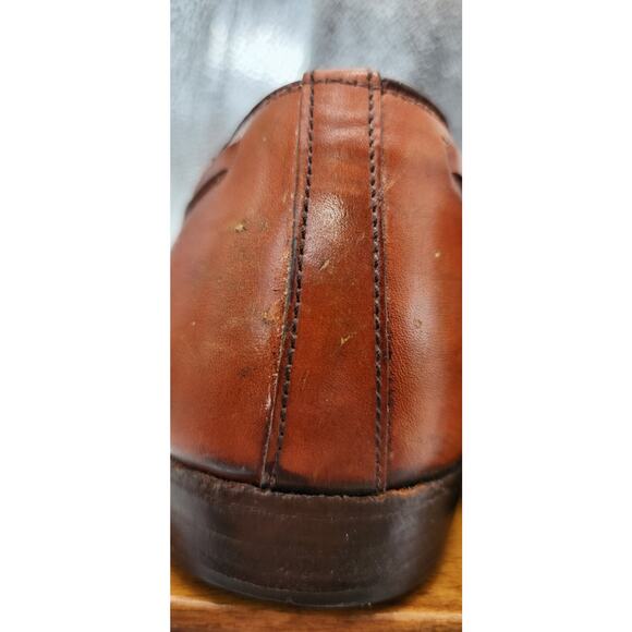 Alden Tassel Loafers 662 Shoes 8AA /B Brown Calfskin Pre-owned See Pictures main image 11